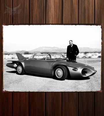 Металлическая табличка GM Firebird II Concept Car 329